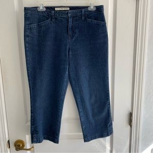 Tommy Hilfiger Dark Wash Denim Capris Jeans, Size 8